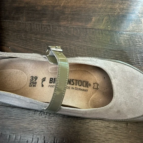 Birkenstock Women's Flats - Gray and Olive - Picture 3 of 6